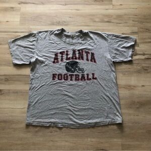 Gray Atlanta Football T-Shirt Vintage The Cotton Exchange 100% Cotton XXL